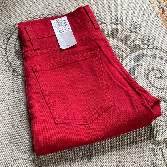 Signature by Levi Strauss Skinny Fit kids jeans pants Red NWT NEW 12 Regular - Picture 9 of 9